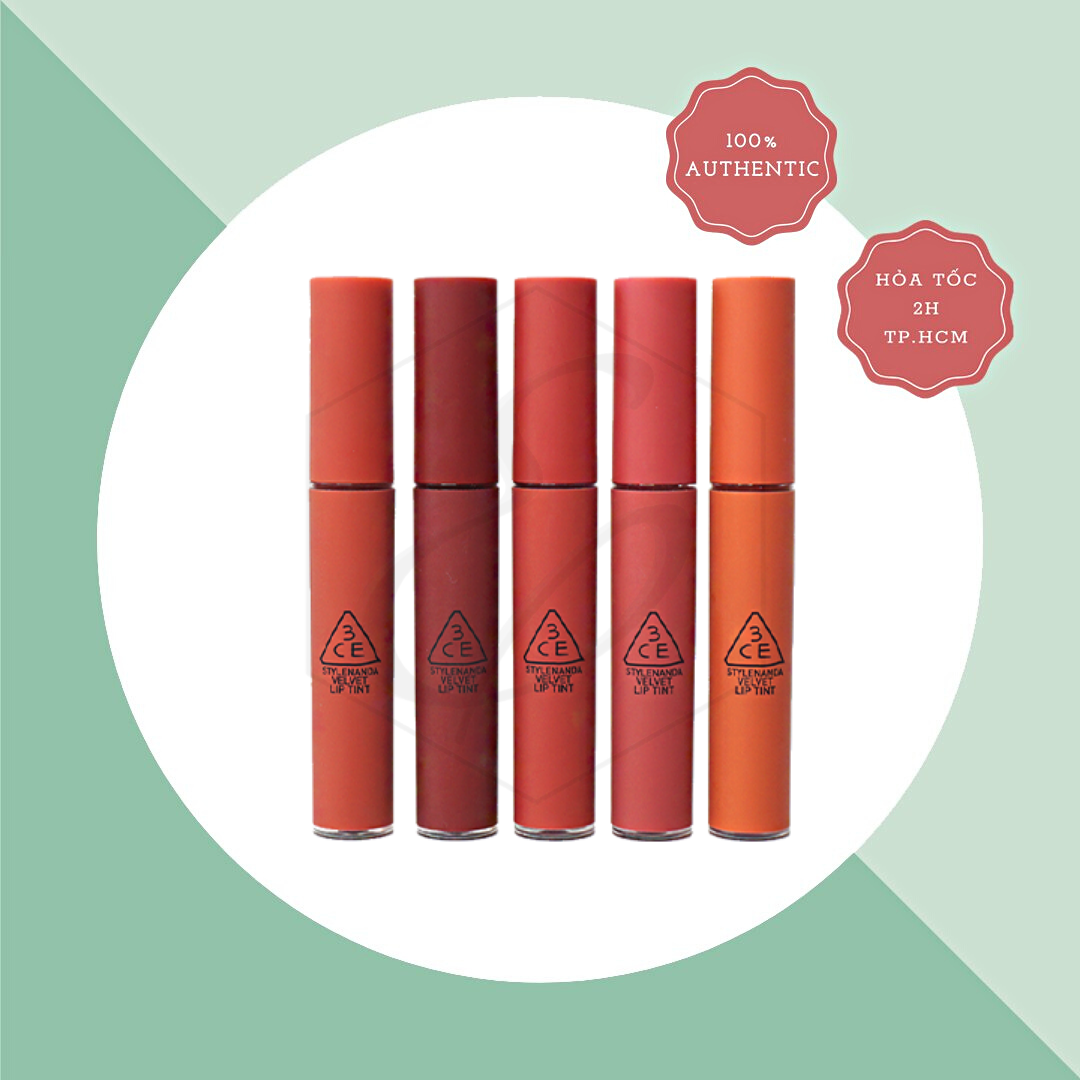 [New 2020] Son Kem Lì 3CE Stylenanda Velvet Lip Tint